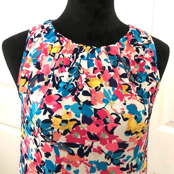 Juicy Couture Cinched Halter Floral Sleeveless Belted Midi Dress sz XS - Picture 7 of 14